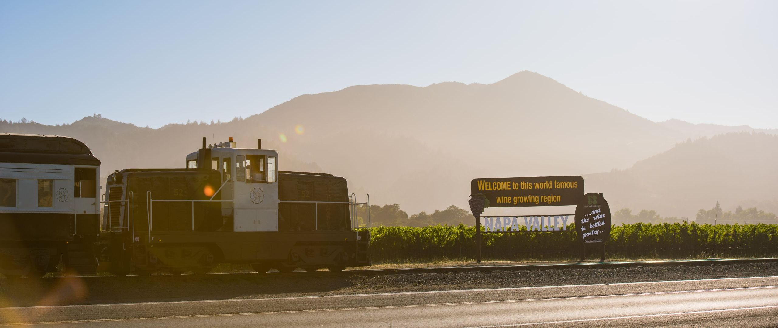 Welcome to Napa Valley signage
