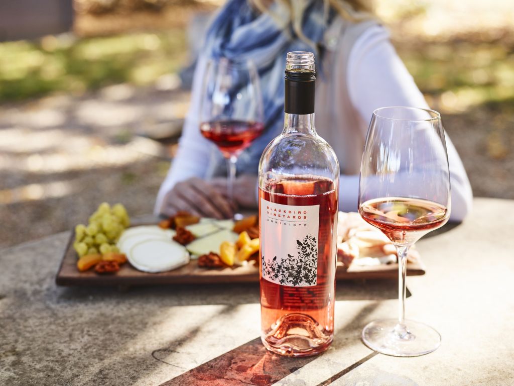 Bottle of Blackbird wine