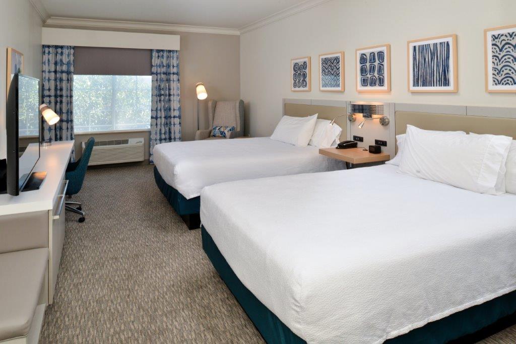 Hilton Garden Inn queen bed room