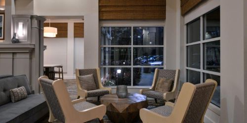 Hotel lobby lounge area