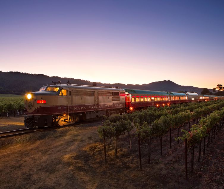 Napa Valley Wine Train at night