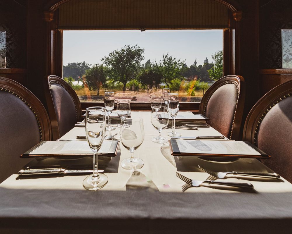 Wine Train dining table