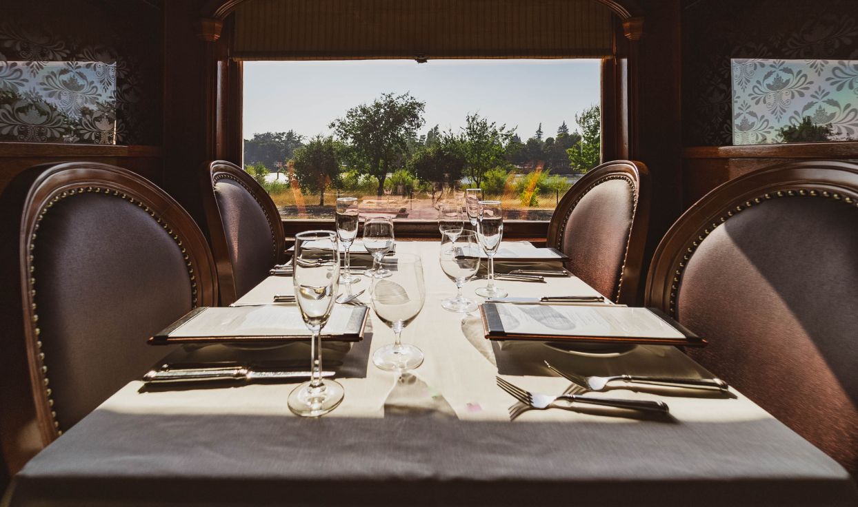 Wine Train dining table