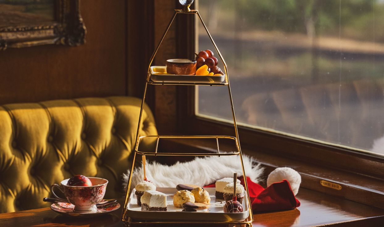 Afternoon tea and dessert spread