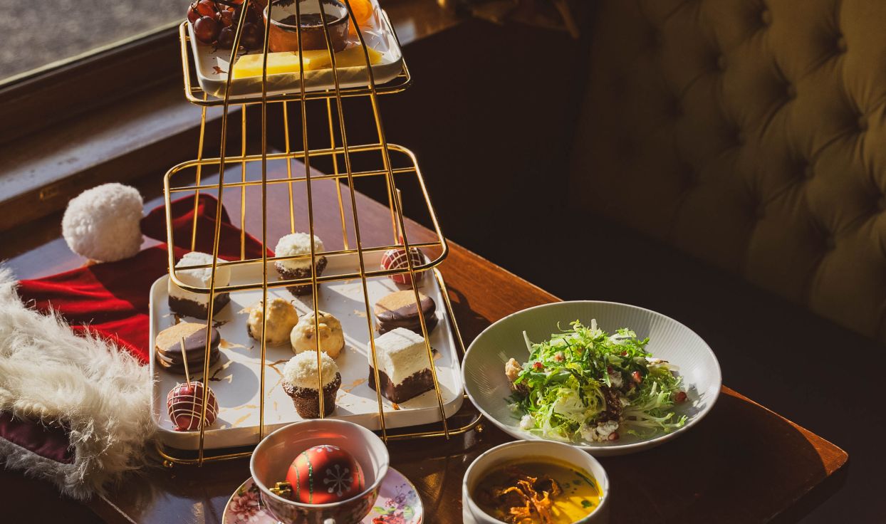 Afternoon tea and dessert spread