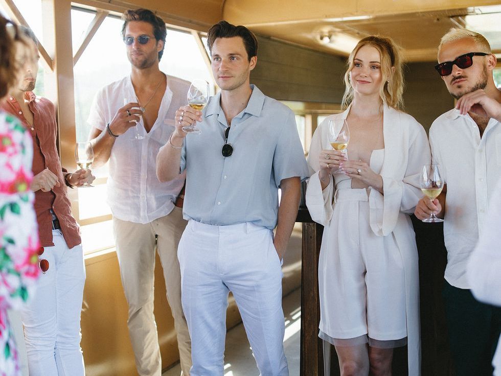 Ginny and Jed wedding aboard the Wine Train