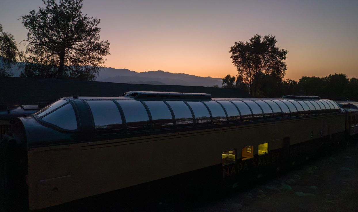 Wine Train at night