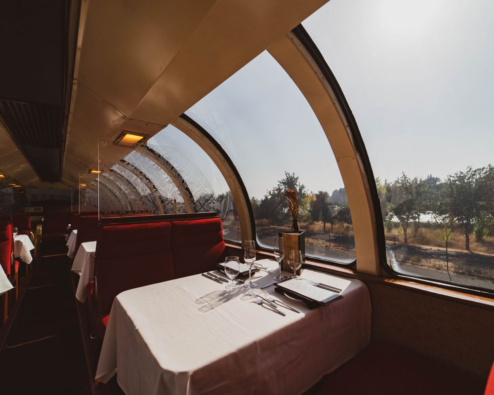 Wine Train dining table