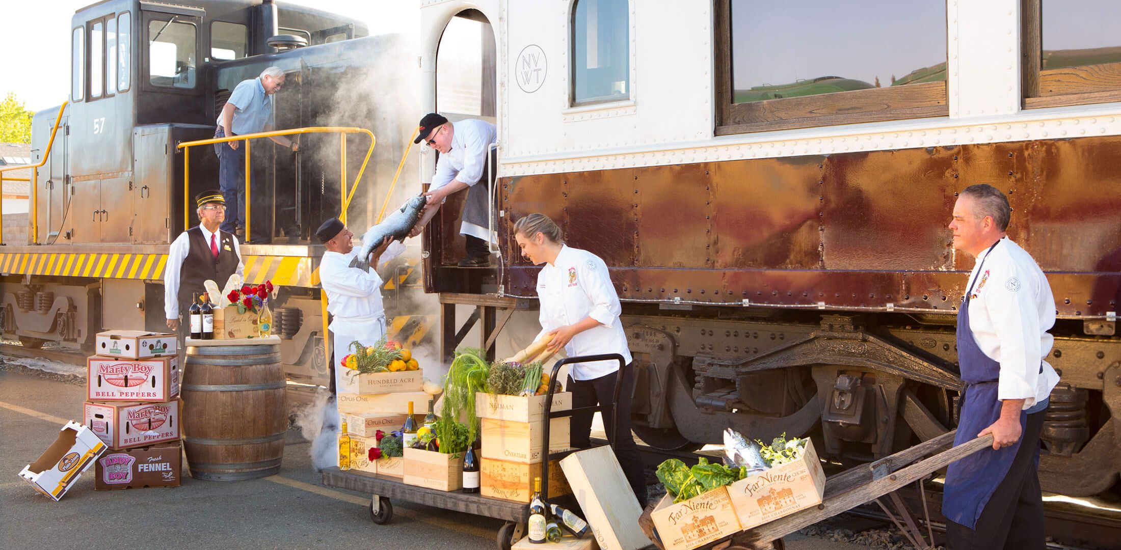 Wine Train crew rallying to bring provisions aboard