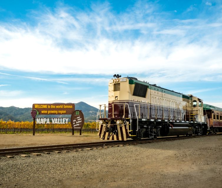 Wine Train blue sky