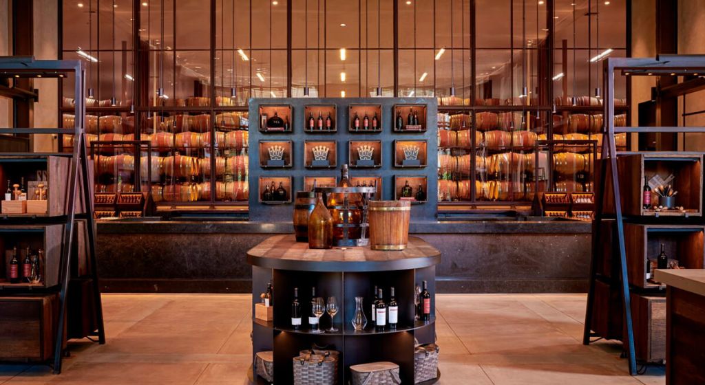 Louis M Martini wine shop interior